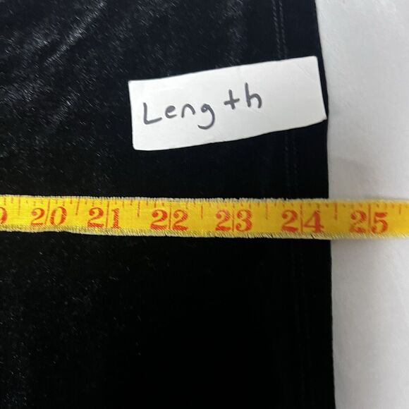 Draper James RSVP Size XXL Black Velvet Short Sleeve Holiday Whimsigoth Top - Picture 6 of 10